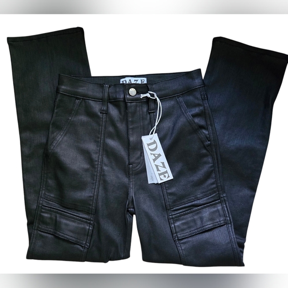 DAZE Straight Up Cargo High Rise Straight Leg Ankle - Picture 6 of 10